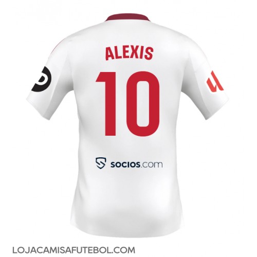 Camisa de Futebol Sevilla Alexis Sanchez #10 Equipamento Principal 2025-26 Manga Curta